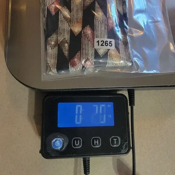 VTG JOS A BANK Premier Collection Geo Hand Swen All Silk Tie Italy 57" - Picture 8 of 8